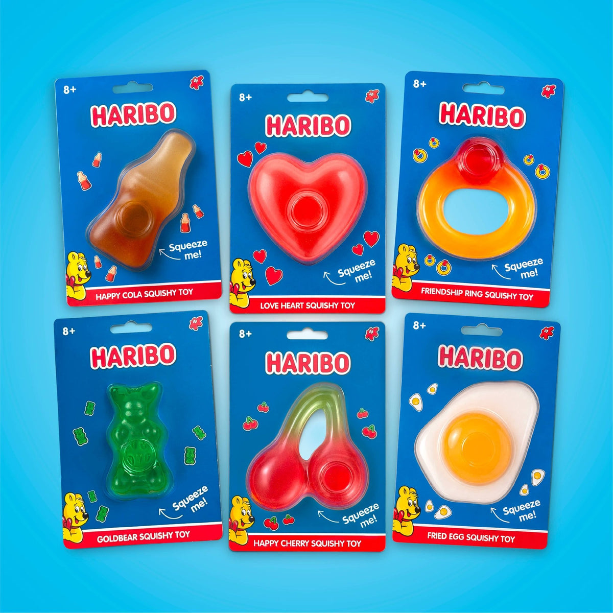HARIBO Love Heart Squishy Toy - Maltose-Sugar Filled Squishiez Quirky Turkey Gifts