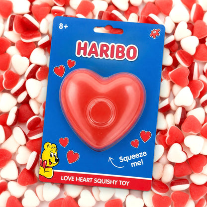 HARIBO Love Heart Squishy Toy - Maltose-Sugar Filled Squishiez Quirky Turkey Gifts