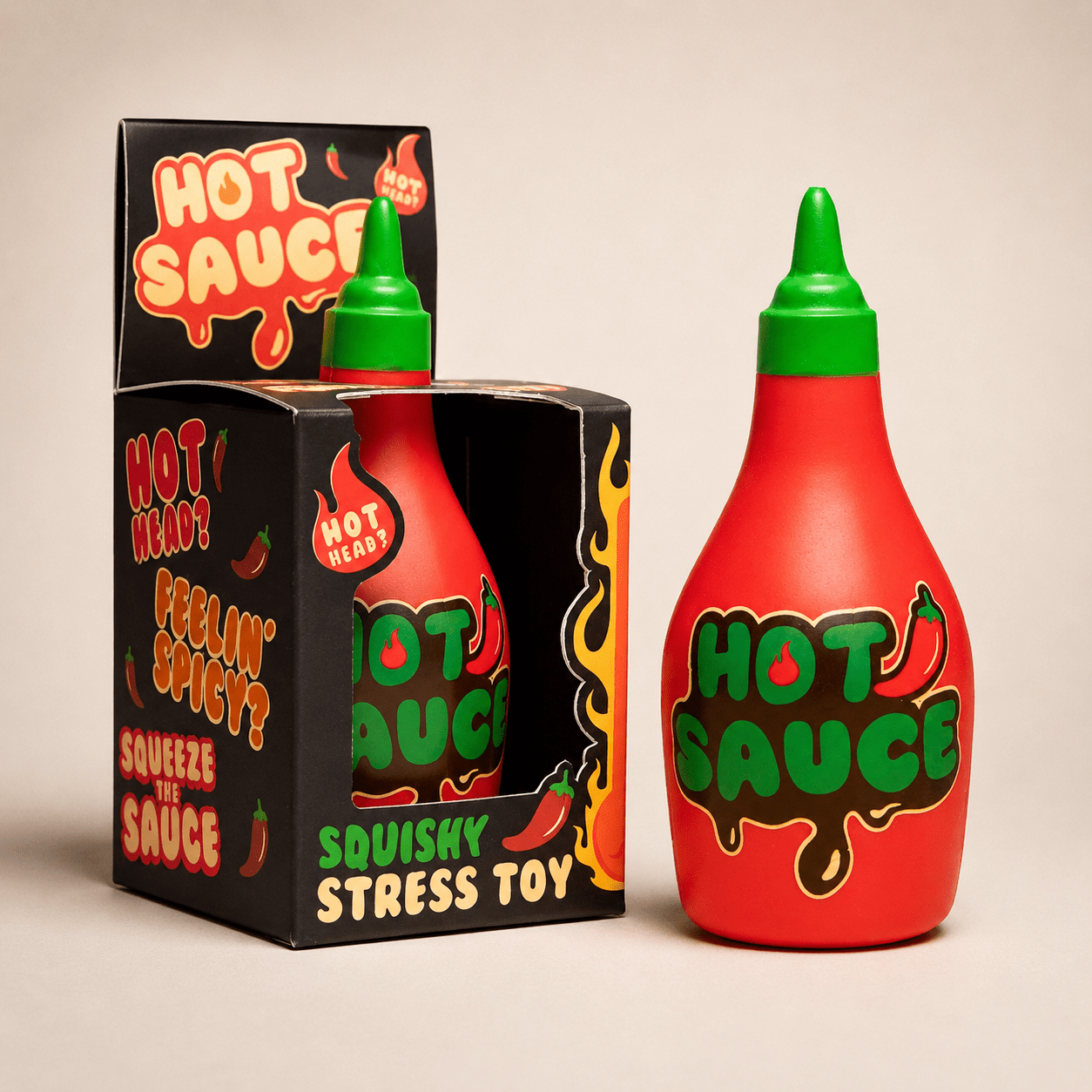 Hot Sauce Squishy Stress Toy | Boxer Gifts Quirky Turkey Gifts