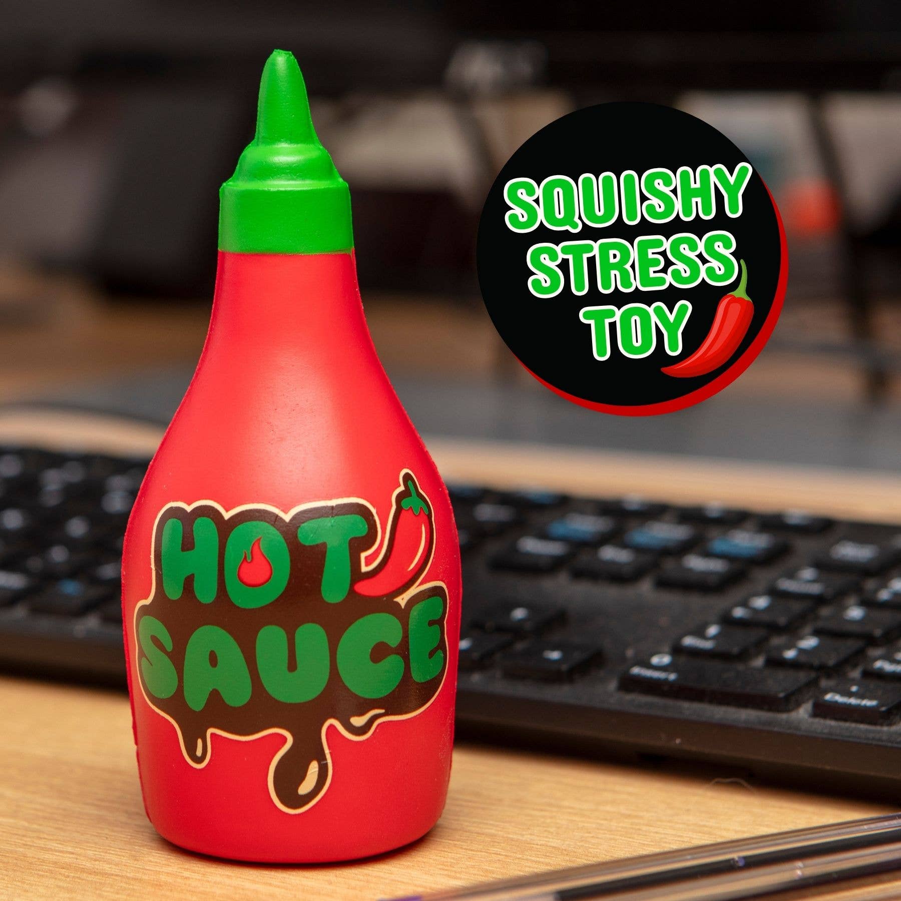 Hot Sauce Squishy Stress Toy | Boxer Gifts Quirky Turkey Gifts