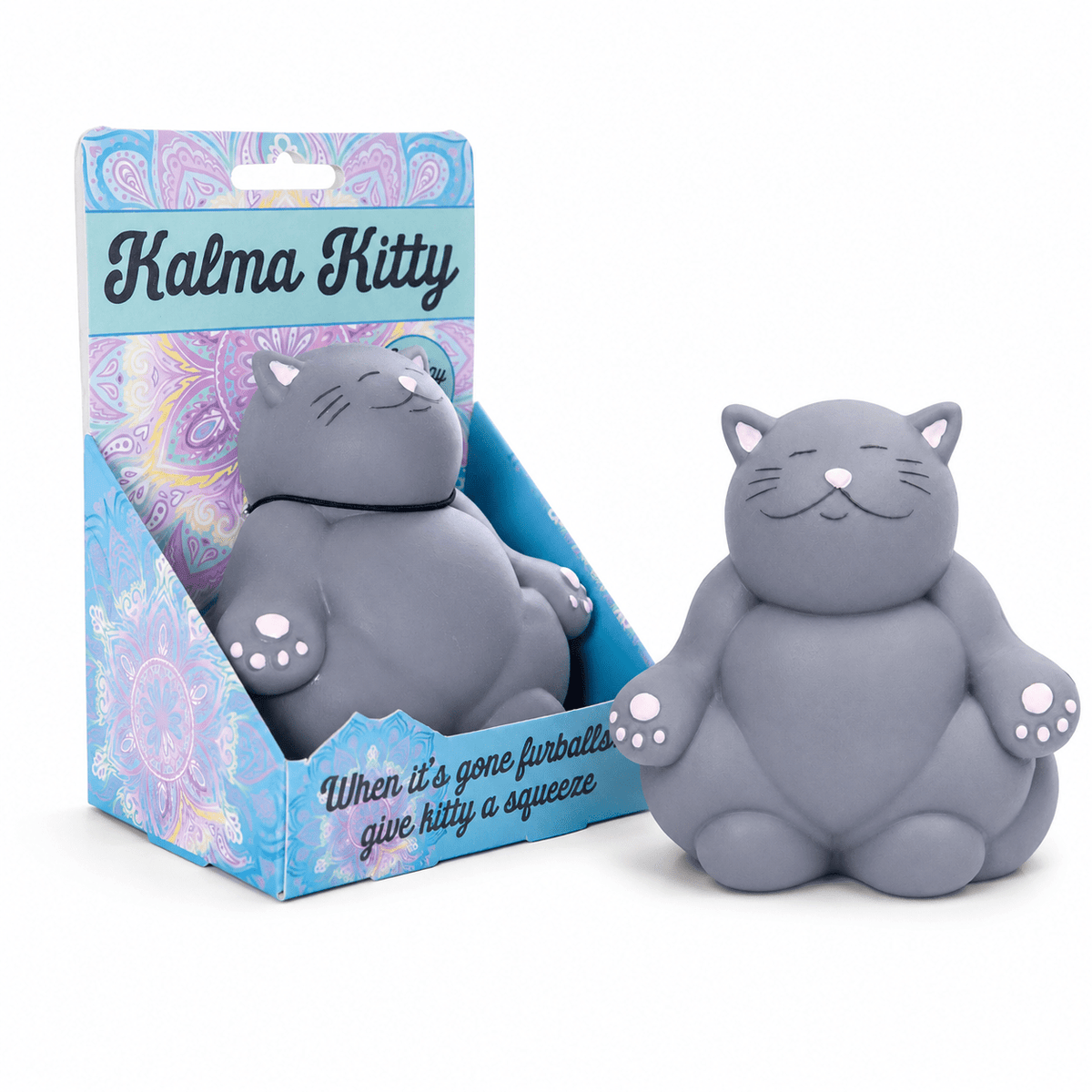Kalma Kitty Cat Squishy Stress Toy & Fidget Toy | Boxer Gifts Quirky Turkey Gifts