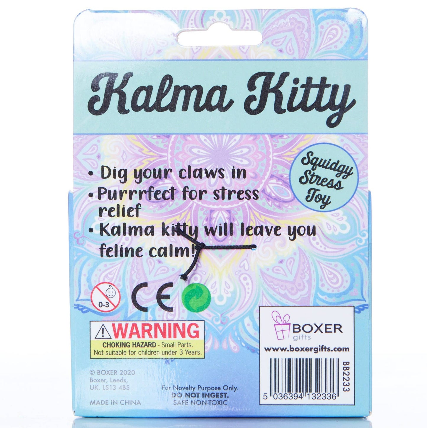 Kalma Kitty Cat Squishy Stress Toy & Fidget Toy | Boxer Gifts Quirky Turkey Gifts