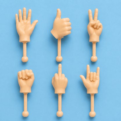 Lend A Tiny Hand – 6 Mini Hands Novelty Prank Gift | Boxer Gifts Quirky Turkey Gifts