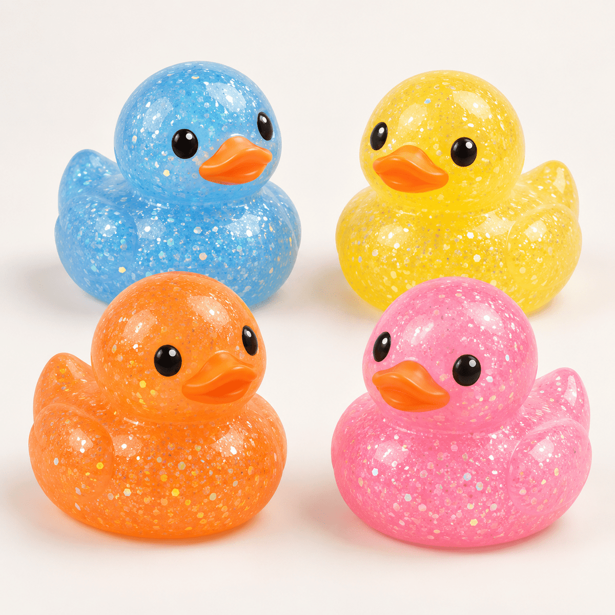 Maltose Squeezy Glitter Duck Stress Toy Quirky Turkey Gifts