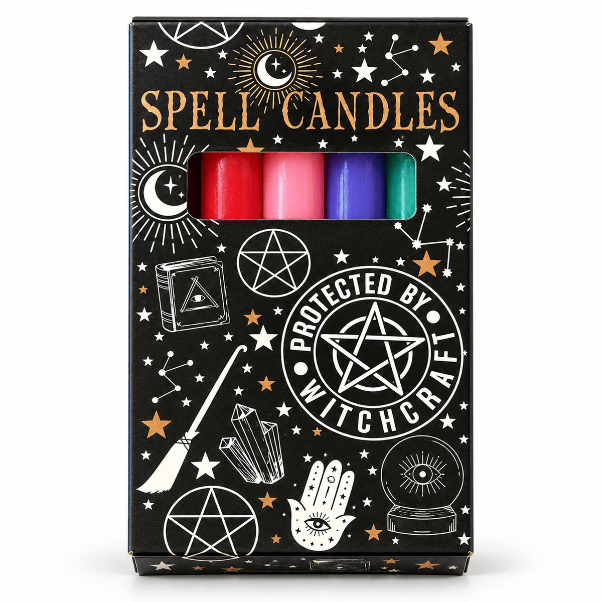 Mixed Spell Candles – Pack of 10 Vegan Ritual Candles Quirky Turkey Gifts