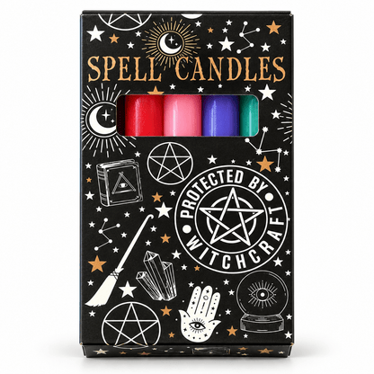 Mixed Spell Candles – Pack of 10 Vegan Ritual Candles Quirky Turkey Gifts