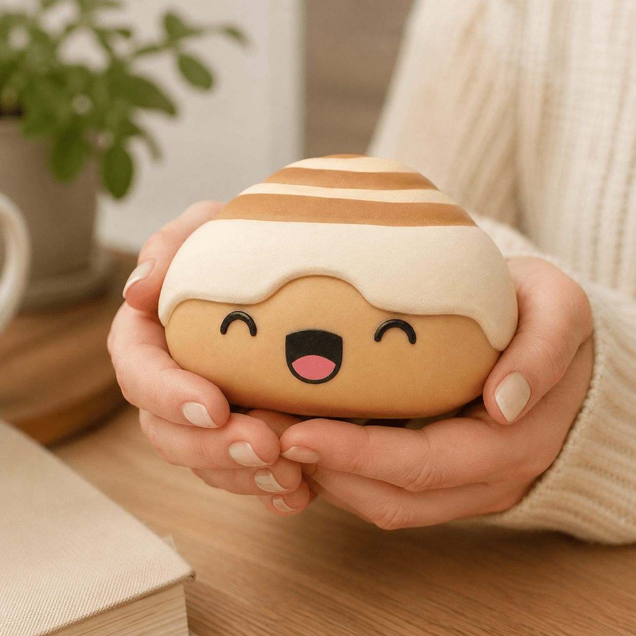 Nice Buns Cinnamon Bun Squishy Stress Toy | Boxer Gifts Quirky Turkey Gifts