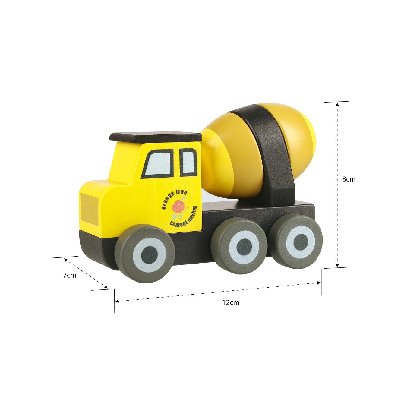 Orange Tree Toys Wooden Cement Mixer Truck – FSC® Toy Quirky Turkey Gifts