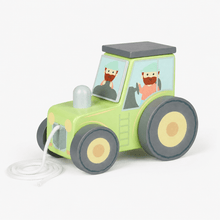 Orange Tree Toys Wooden Farm Tractor – FSC® Push Along Toy Quirky Turkey Gifts