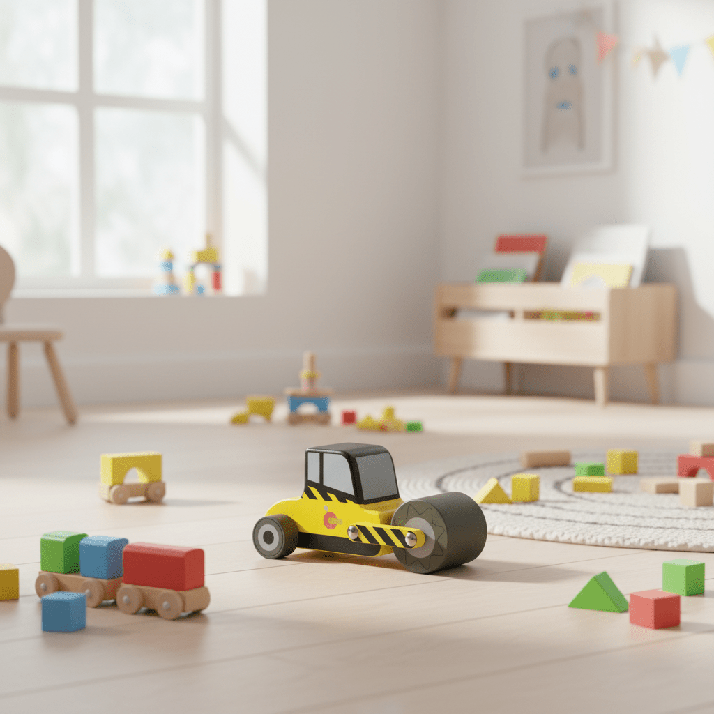 Orange Tree Toys Wooden Roadworks Vehicle Set – 3 Piece Quirky Turkey Gifts