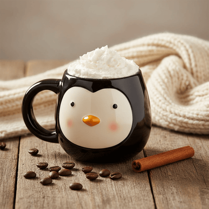 Penguin Mug & Socks Gift Set | Winter Drinkware Quirky Turkey Gifts