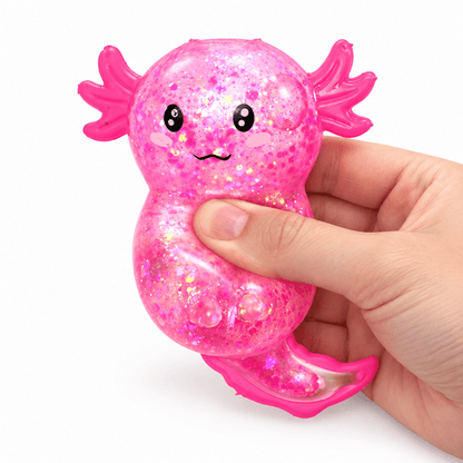 Puckator Glitter Axolotl Maltose Squeezy Stress Toy Quirky Turkey Gifts