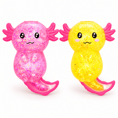 Puckator Glitter Axolotl Maltose Squeezy Stress Toy Quirky Turkey Gifts