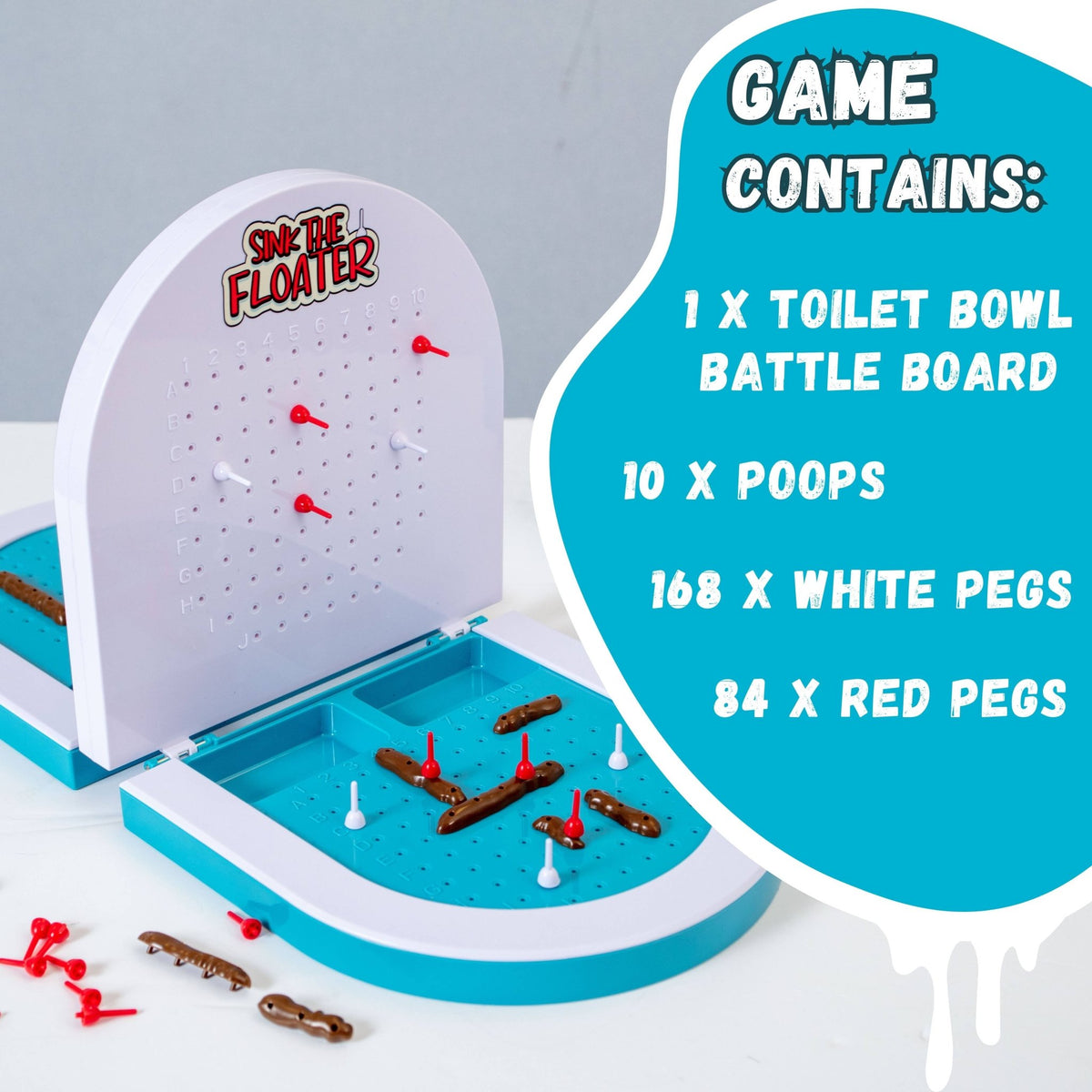 Sink The Floater Poo-Themed Family Game | Boxer Gifts Quirky Turkey Gifts
