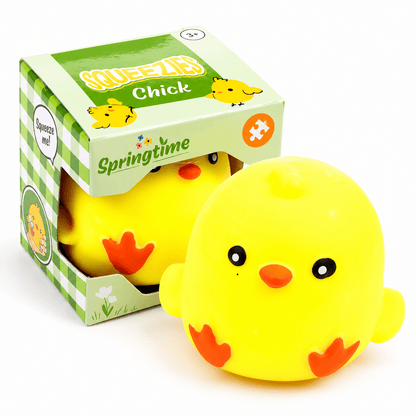 Squeezy Stretchy Springtime Chick Toy - Easter Sensory Fidget Toy Quirky Turkey Gifts