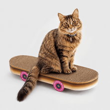 SUCK UK Cat Scratch Skateboard | Cardboard Cat Scratcher Quirky Turkey Gifts