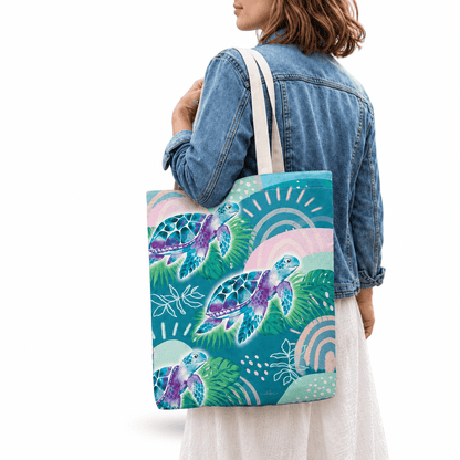 Turtle Reusable Shopping Bag | Lisa Pollock | Amber Bright Creations Quirky Turkey Gifts