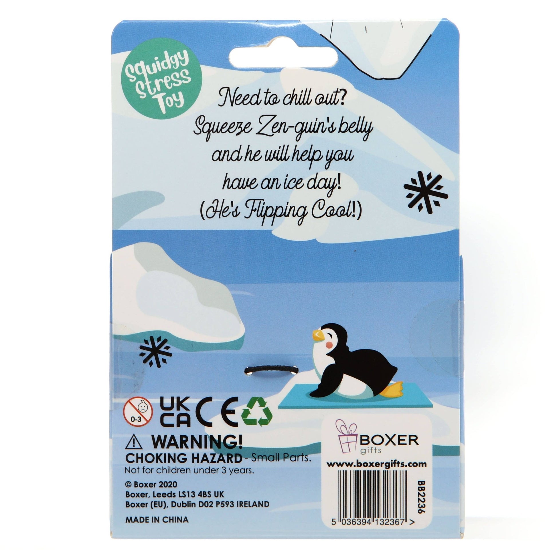 Zen-Guin Penguin Squishy Stress Toy | Boxer Gifts Quirky Turkey Gifts