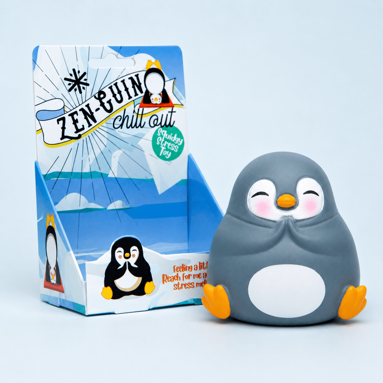 Zen-Guin Penguin Squishy Stress Toy | Boxer Gifts Quirky Turkey Gifts