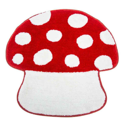 Red Mushroom Toadstool Tufted Bathroom Matt Rugs & Doormats Sass and Belle Quirky Turkey Gifts