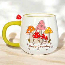 Mushroom Cottage Garden Mug - Retro Keep Growing Mugs & Cups Sass and Belle Quirky Turkey Gifts
