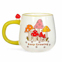 Mushroom Cottage Garden Mug - Retro Keep Growing Mugs & Cups Sass and Belle Quirky Turkey Gifts