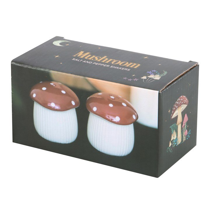 Mushroom Salt & Pepper Shakers Set | Cute Ceramic Tableware Gift | Kitchen Seasoning Shakers UK Tableware & Coasters The Dark Forest Quirky Turkey Gifts