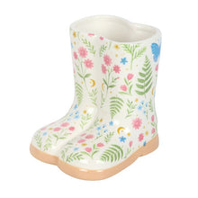 Floral Welly Boot Planter – Ceramic Flower Pot (17cm) for Windowsills Pots & Planters Jones Home & Gifts Quirky Turkey Gifts