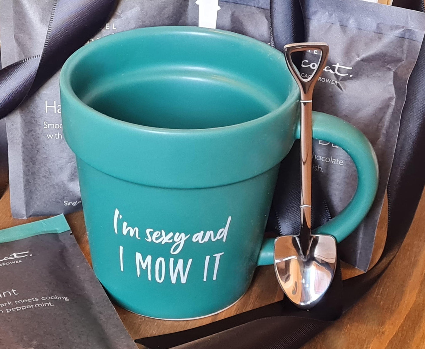 Gardening Plant Pot Mug with shovel Spoon Gift for Him Mugs & Cups Jones Home & Gifts Quirky Turkey Gifts