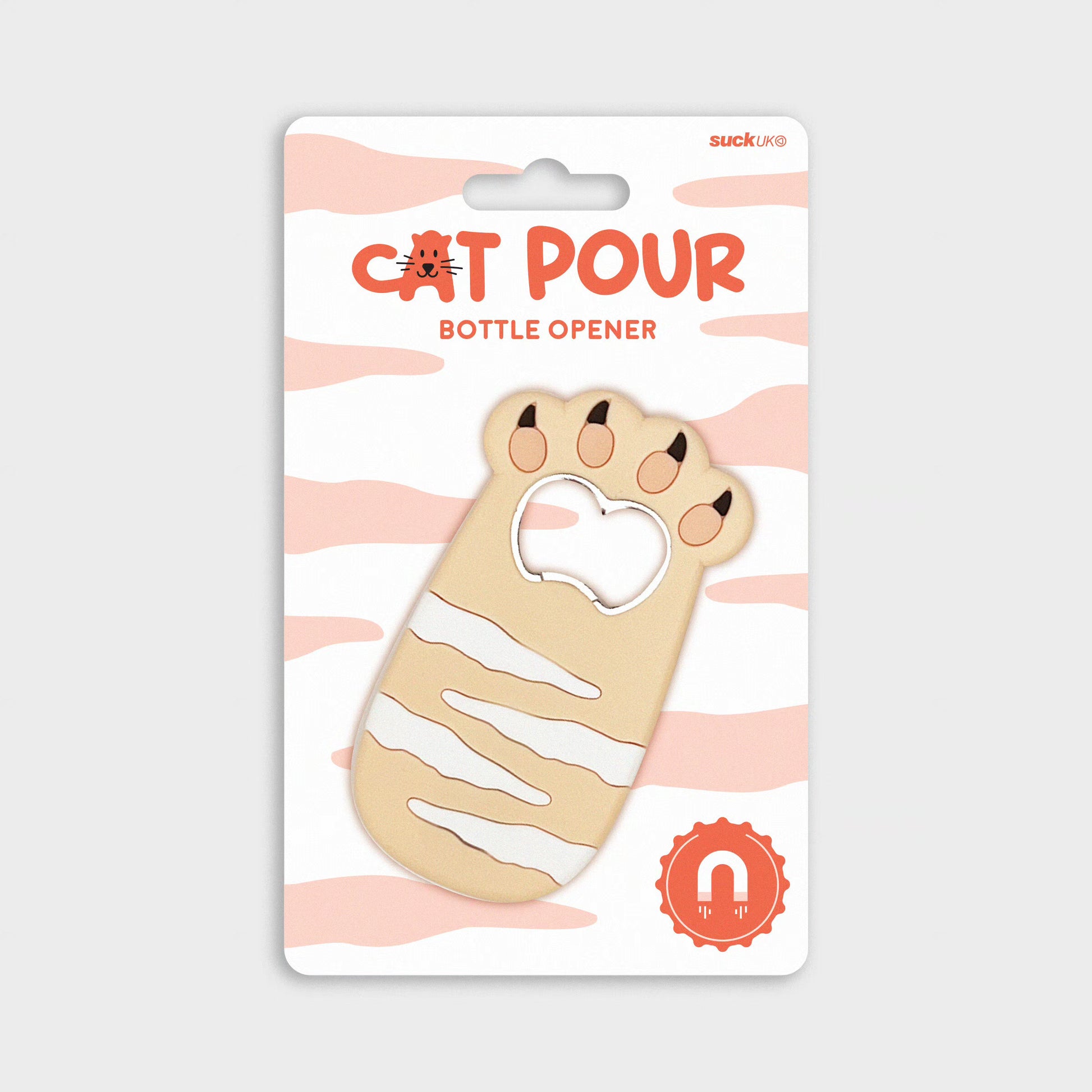 Cute Cat Bottle Opener with Fridge Magnet Gadgets SuckUK Quirky Turkey Gifts