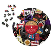 Rock Legends Broken Records, Unique vinyl LP-shaped Jigsaw puzzles Gadgets SuckUK Quirky Turkey Gifts