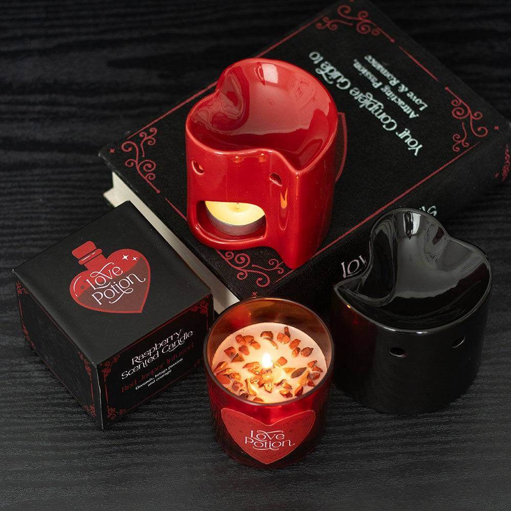 Romantic Gothic Heart Oil Burner & Wax Melter Quirky Turkey Gifts