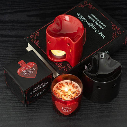 Romantic Gothic Heart Oil Burner & Wax Melter Quirky Turkey Gifts