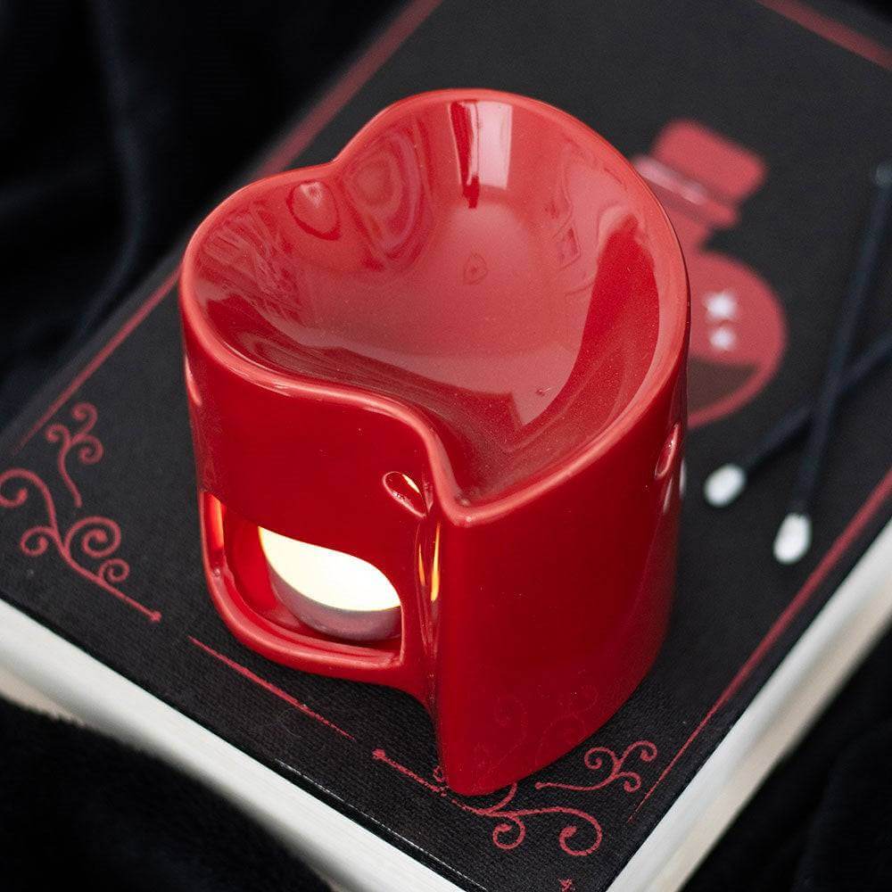 Romantic Gothic Heart Oil Burner & Wax Melter Quirky Turkey Gifts