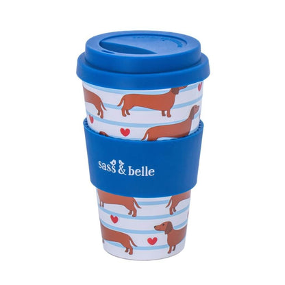 Dachshund Sausage Dog Travel Coffee Cup Mugs & Cups Sass and Belle Quirky Turkey Gifts