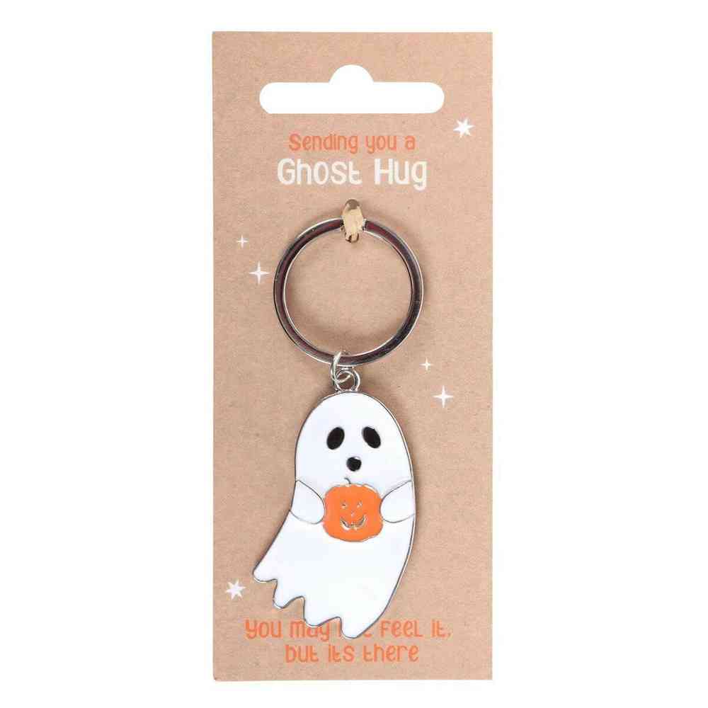 Sending You A Ghost Hugs Keyring for Comfort On The Go Keyrings Spirit of equinox Quirky Turkey Gifts