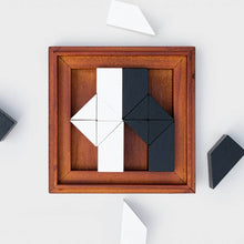 Brain Teaser Game Shape-shifter Deluxe Wooden Tangram Challenge Puzzle Toys and Games Iron and Glory Quirky Turkey Gifts