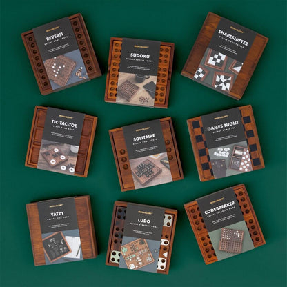 Brain Teaser Game Shape-shifter Deluxe Wooden Tangram Challenge Puzzle Toys and Games Iron and Glory Quirky Turkey Gifts