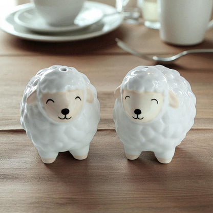 Sheep Salt & Pepper Shaker Adorable Condiment Set Tableware & Coasters Sass and Belle Quirky Turkey Gifts