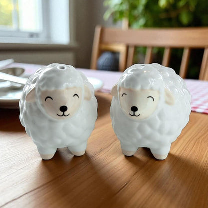 Sheep Salt & Pepper Shaker Adorable Condiment Set Tableware & Coasters Sass and Belle Quirky Turkey Gifts