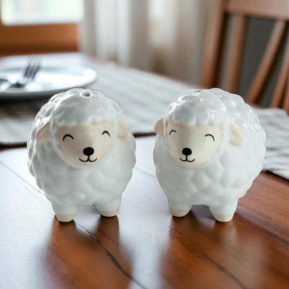 Sheep Salt & Pepper Shaker Adorable Condiment Set Tableware & Coasters Sass and Belle Quirky Turkey Gifts
