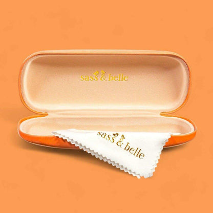 Shiitake Mushroom Glasses Case Vivid Orange Eyewear Cases & Holders Sass and Belle Quirky Turkey Gifts