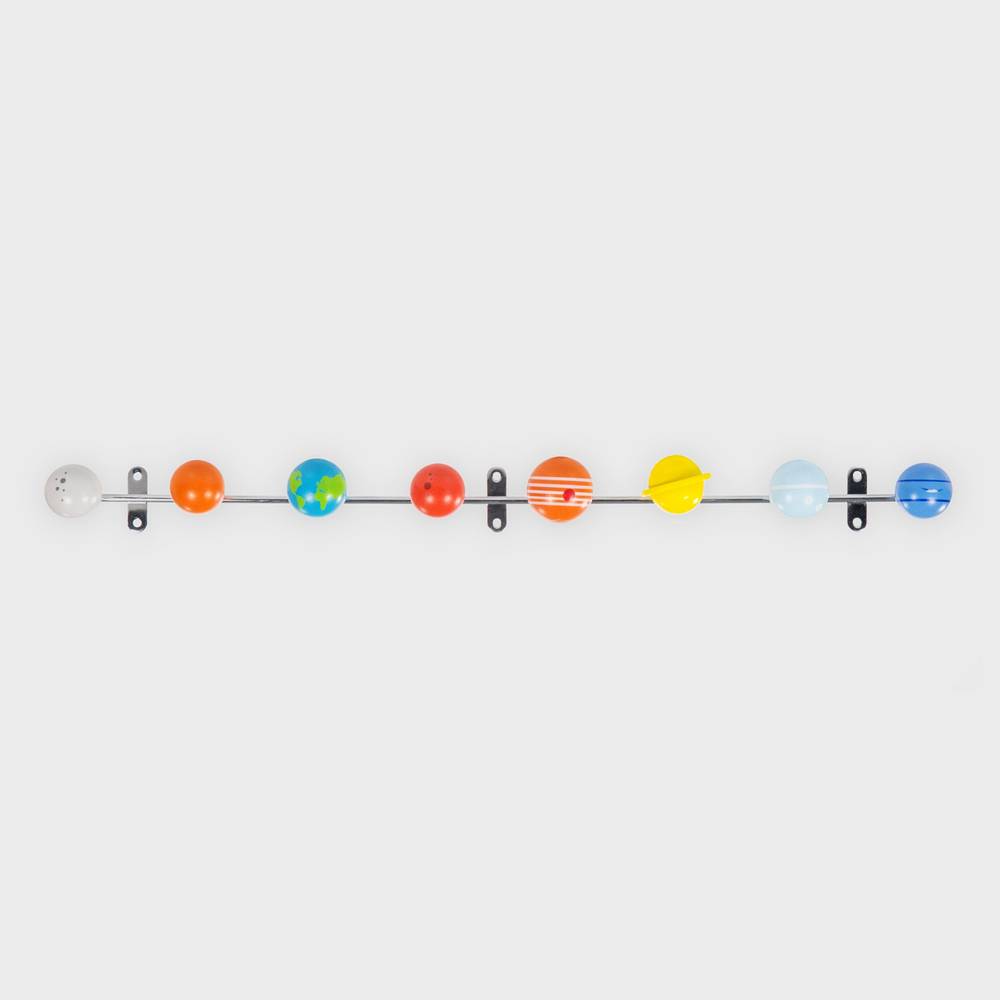 Solar System Hooks, Solid Metal Coat Rack with Colourful Wooden Planets Gadgets SuckUK Quirky Turkey Gifts