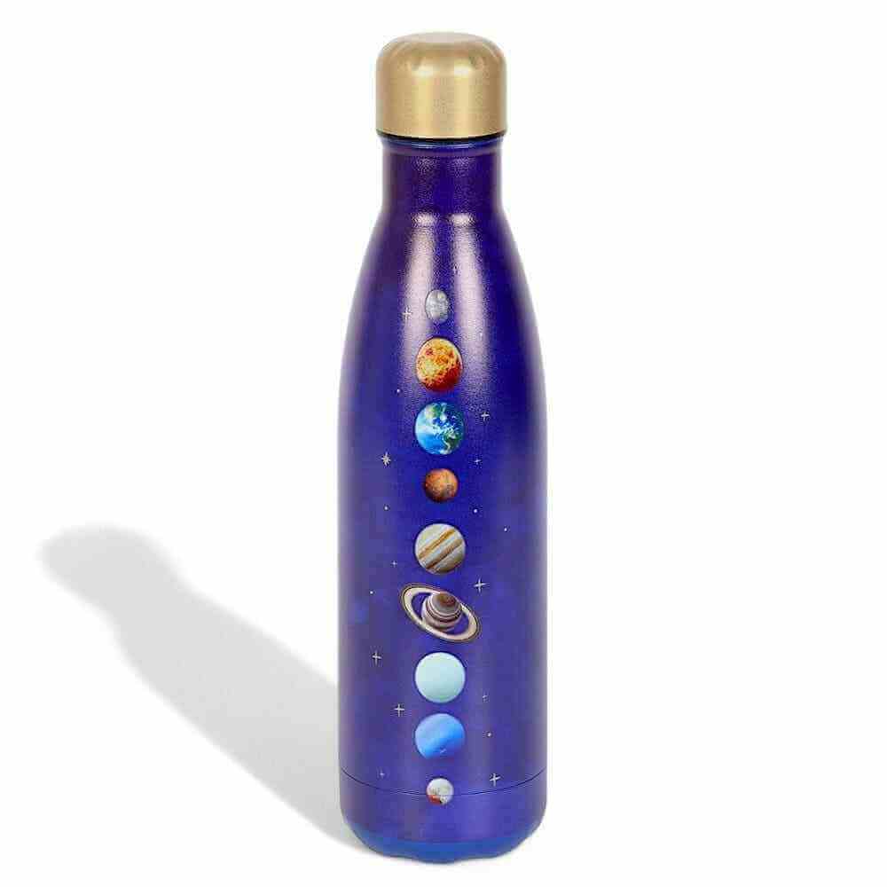 Solar System Metal Water Bottle for Astronomy Lovers Drinkware Spirit of equinox Quirky Turkey Gifts