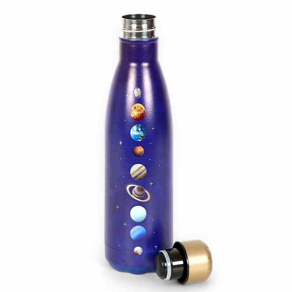 Solar System Metal Water Bottle for Astronomy Lovers Drinkware Spirit of equinox Quirky Turkey Gifts