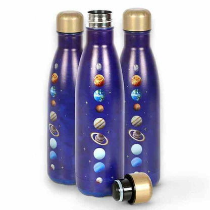 Solar System Metal Water Bottle for Astronomy Lovers Drinkware Spirit of equinox Quirky Turkey Gifts