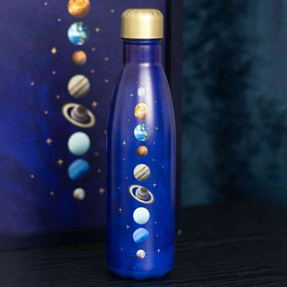 Solar System Metal Water Bottle for Astronomy Lovers Drinkware Spirit of equinox Quirky Turkey Gifts