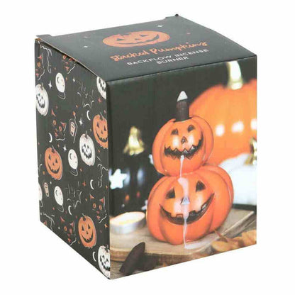 Stacked Pumpkins Backflow Incense Burner Halloween Decor Backflow Burner Spirit of equinox Quirky Turkey Gifts