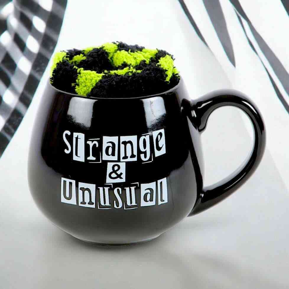 Strange & Unusual Black Mug and Socks Gift Set for Quirky Souls Mugs & Cups Spirit of equinox Quirky Turkey Gifts