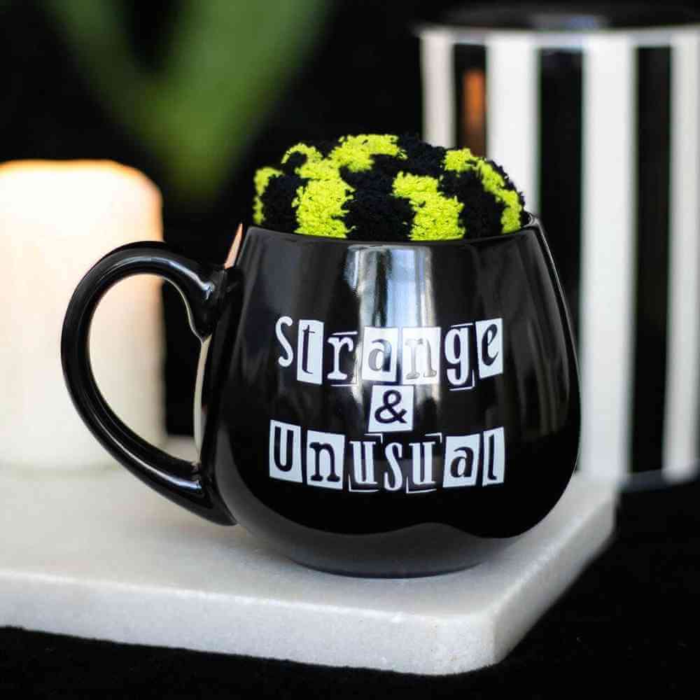 Strange & Unusual Black Mug and Socks Gift Set for Quirky Souls Mugs & Cups Spirit of equinox Quirky Turkey Gifts